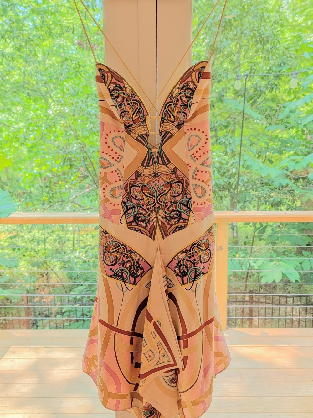Nicole Miller Silk Handkerchief Dress